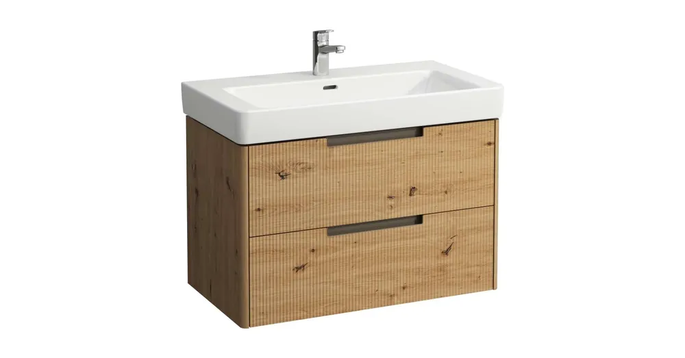 LAUFEN JUNA Alsószekrény, 2 fiók, PRO S H813965 mosdóhoz, Vad Tölgy H4115221092671 Biztonságos fizetés