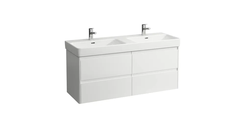 LAUFEN BASE 2.0 Alsószekrény, 4 fiók, PRO S H814968 mosdóhoz, Fényes Fehér H4113341082611 Utolsó esély