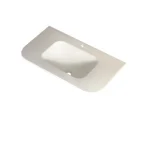 Utolsó esély AREZZO design SIERRA 80 cm-es beépíthető solid surface mosdó, fehér AR-141580W