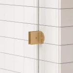 Népszerű AREZZO design CLEAR walk-in zuhanyfalhoz profil szett, szálcsiszolt arany AR-ASPRBG