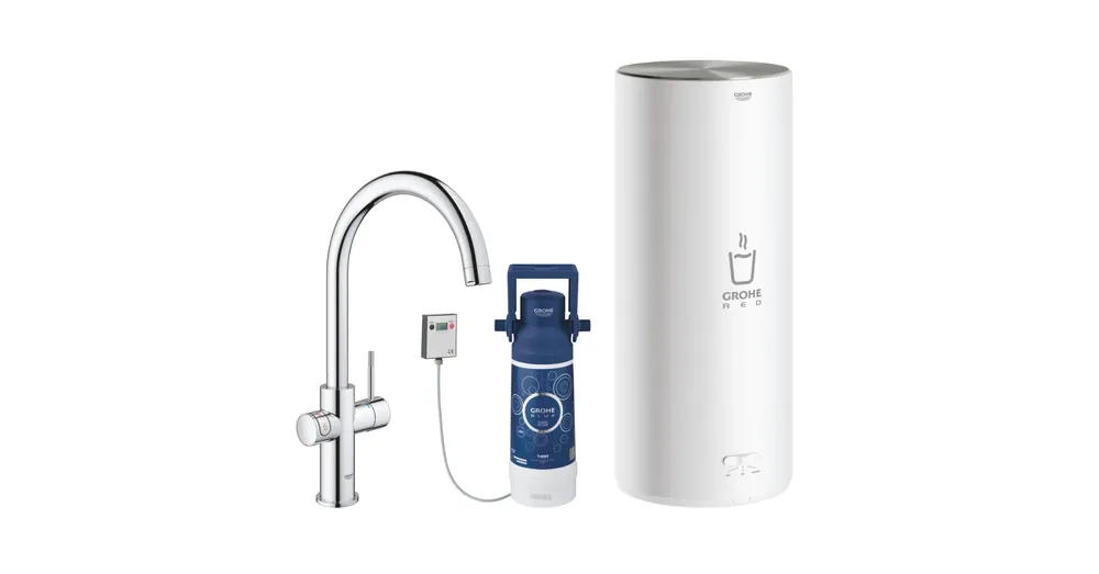 Expressz kézbesítés Grohe Red Duo csaptelep és kombi bojler L méret (7 liter), króm 30079001