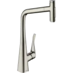Hansgrohe Metris Select M7117-H320 egykaros konyhai csaptelep kihúzható kifolyóval, rozsdamentes acél 73816800 Szuper ajánlat