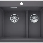 Kedvezményes ár BLANCO PLEON 6 Split Silgranit mosogató dugókiemelő nélkül, palaszürke 521690
