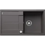 Korlátozott ajánlat BLANCO METRA 5 S egymedencés, 86x50 cm-es gránit mosogató, csepegtetőtálcával, lefolyószabályozóval, palaszürke 518871