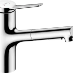 Hansgrohe Zesis M33 Egykaros konyhai csaptelep 140, Eco, kihúzható kifolyóval 2 jet króm 74810000 Árengedmény