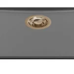 ELLECI - Mosogatótálca Essenza 50 46,2x38,2 Keratek K99 Dark Grey arany tartozékokkal LKES5099GLD Kihagyhatatlan ajánlat