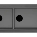 ELLECI - Mosogatótálca Mixology 590 1140x392 Keratek K99 Dark Grey fekete tartozékokkal LKM59099FBXCB Népszerű
