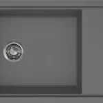 Alacsony ár ELLECI - Mosogatótálca Sintesi 305 Keratek K99 Dark Grey inox tartozékokkal LKS30599