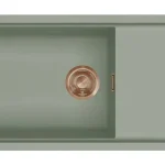 ELLECI - Mosogatótálca Sintesi 510 Keratek K82 Sage Green bronz tartozékokkal LKS51082BRZ Kedvezményes ár