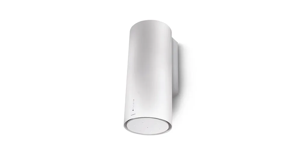 Újdonság Faber Cylindra Gloss Plus Design páraelszívó, 370 mm szélességben, Fényes Fehér 335.0492.565