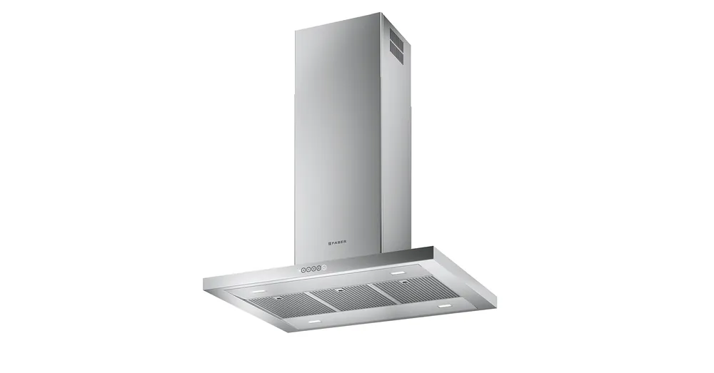Biztonságos fizetés Faber Bella Silence Isola Sziget motorháztető, 900 mm széles, Rozsdamentes Acél 325.0658.190