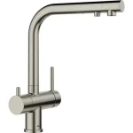 Blanco FONTAS II vízszűrős mosogató csaptelep, HD, satin platinum 527714 Prémium