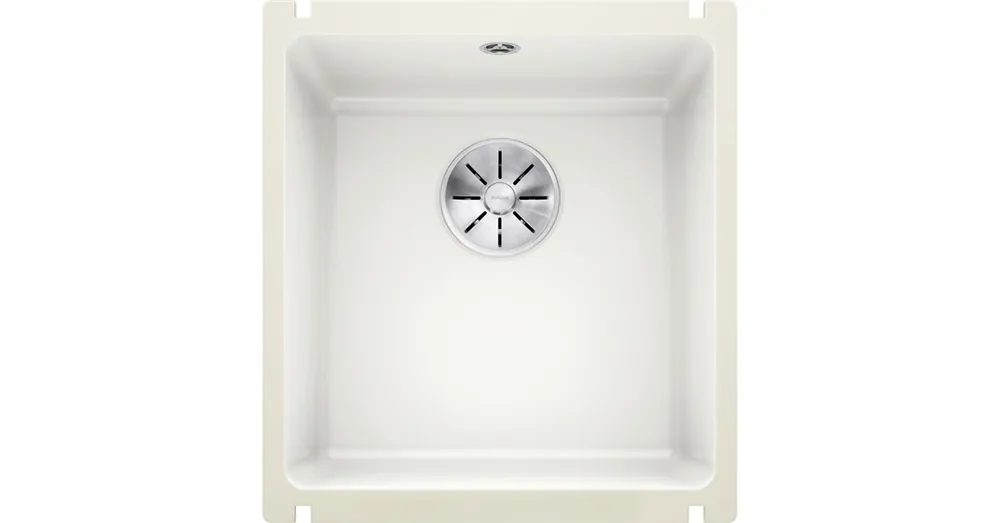 Blanco Subline 375-U egymedencés 41,4x45,6 cm kerámia mosogató, fényes fehér 523726 Biztonságos fizetés
