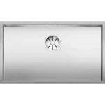 Biztonságos fizetés Blanco Zerox 700-U egymedencés rozsdamentes acél mosogató 74x44 cm, durinox 521560
