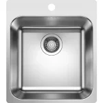 Blanco Supra 400-IF/A R12 egymedencés rozsdamentes acél mosogató 44x50 cm, fényezett 526352 Korlátozott ajánlat