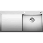 BLANCO CLARON 5 S-IF jobbos egymedencés, 100x51 cm-es rozsdamentes mosogató, csepegtetőtálcával, selyemfényű 521625 Exkluzív ajánlat