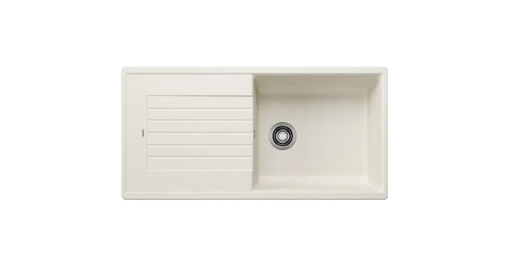 Blanco Zia XL 6 S egy medencés 100x50 cm, gránit mosogató csepegtető felülettel, törtfehér 527217 Expressz kézbesítés