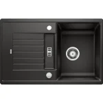Blanco Zia 45 S Silgranit mosogató 78x50 cm lefolyógarnitúrával és excenterrel, fekete 526012 Legnépszerűbb
