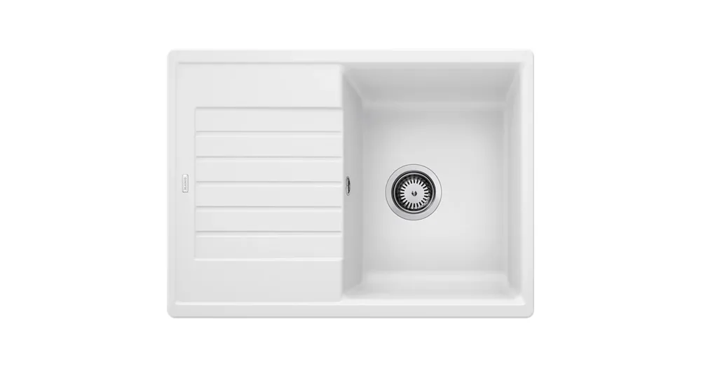 Korlátozott ajánlat Blanco Zia 45 S Compact egymedencés gránit mosogató csepegtetővel 68x50 cm, fehér 524725