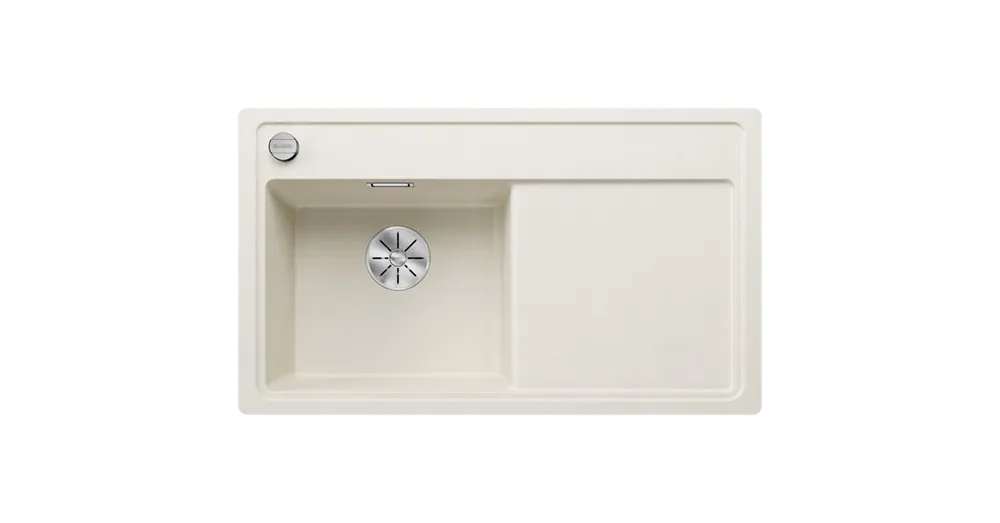 Biztonságos fizetés Blanco Zenar 45 S-F gránit mosogató csepegtetővel 85x50 cm, balos / törtfehér 527179