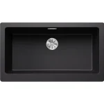 Blanco Vintera XL 9-UF egymedencés gránit mosogató 89,6x51 cm, fekete 526110 Gyors szállítás