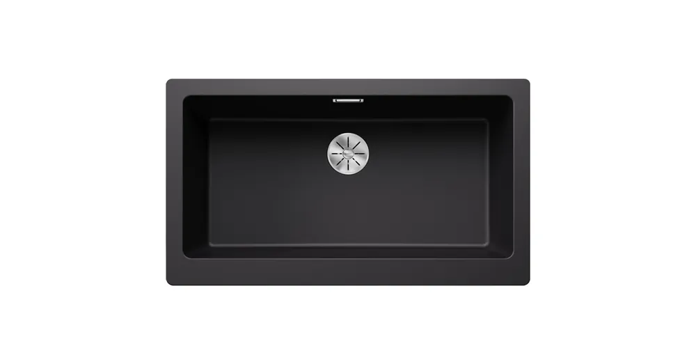 Blanco Vintera XL 9-UF egymedencés gránit mosogató 89,6x51 cm, fekete 526110 Gyors szállítás