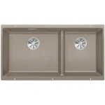Blanco Subline 480/320-U két medencés gránit mosogató 85,5x46 cm kiegészítőkkel, tartufo 523591 Népszerű