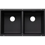 Csak ma BLANCO SUBLINE 350/350-U kétmedencés, 75,5x46 cm-es gránit mosogató, fekete 527826