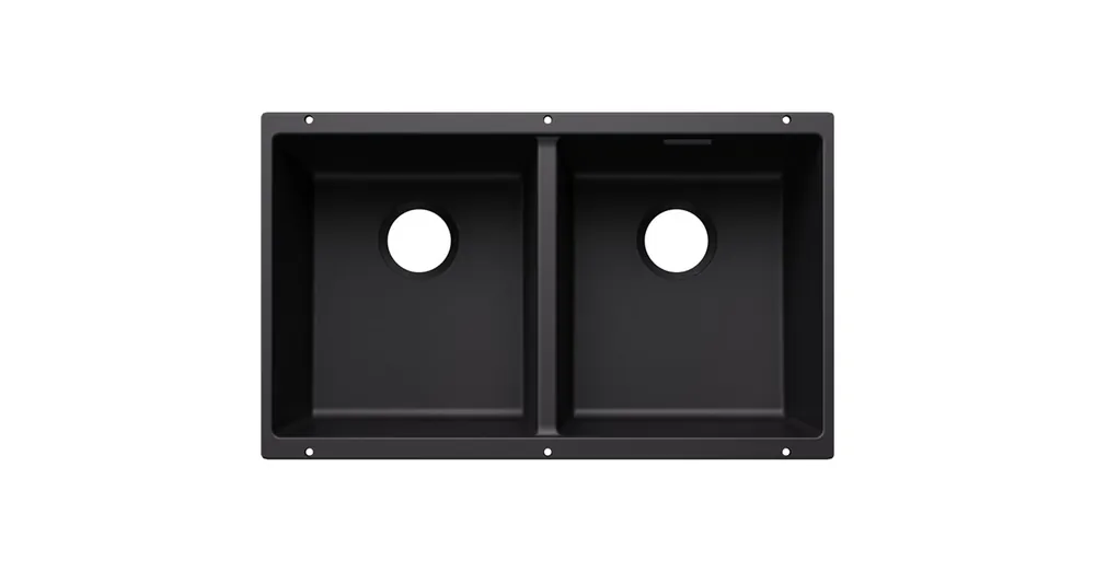 Csak ma BLANCO SUBLINE 350/350-U kétmedencés, 75,5x46 cm-es gránit mosogató, fekete 527826