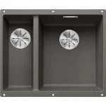Blanco Subline 340/160-U két medencés gránit mosogató 55,5x46 cm, jobbos / vulkánszürke 527346 Azonnali szállítás