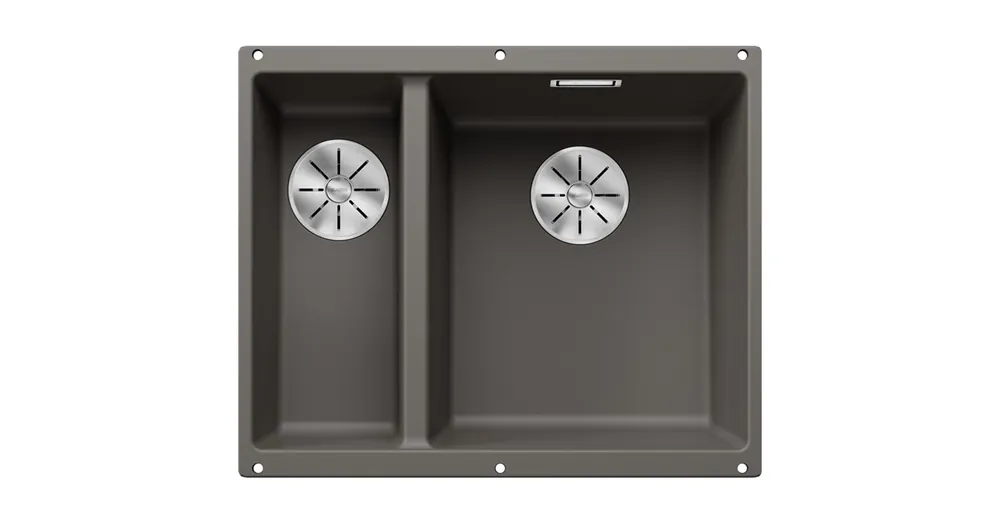 Blanco Subline 340/160-U két medencés gránit mosogató 55,5x46 cm, jobbos / vulkánszürke 527346 Azonnali szállítás