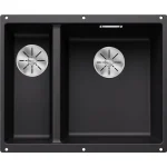 Blanco Subline 340/160-U két medencés gránit mosogató 55,5x46 cm, jobbos / fekete 525986 Szuper ajánlat