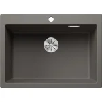 Legkelendőbb Blanco Pleon 8 egymedencés gránit mosogató 70x51 cm, vulkánszürke 527323