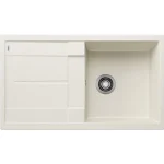Expressz kézbesítés Blanco Metra 5 S gránit mosogató csepegtetővel 86x50 cm lefolyógarnitúrával, törtfehér 527110