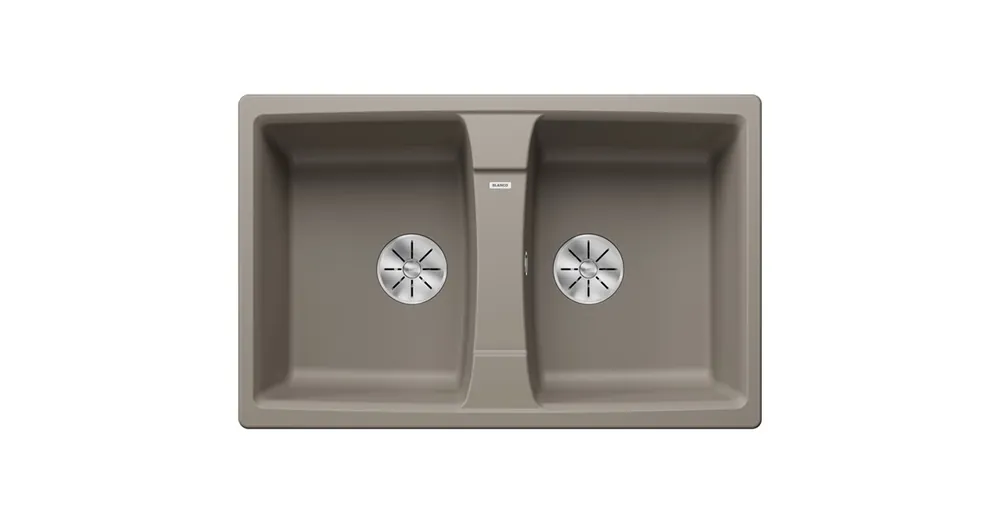 Végkiárusítás Blanco Lexa 8 két medencés gránit mosogató 78x50 cm lefolyógarnitúrával, tartufo 524967