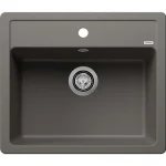 Szuper ajánlat Blanco Legra 6 egymedencés gránit mosogató 58,5x50 cm, lefolyógarnitúrával, vulkánszürke 527269
