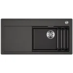 Exkluzív ajánlat BLANCO ETAGON XL 6 S-F egymedencés, 98,8x49,8 cm-es gránit mosogató, csepegtetőtálcával, lefolyószabályozóval, szintbe építhető, palaszürke 528102