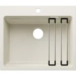 Azonnal elérhető Blanco Etagon 6 Silgranit mosogató 60x51 cm acél sínnel, törtfehér 527748