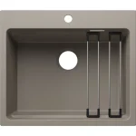 Blanco Etagon 6 Silgranit mosogató 60x51 cm acél sínnel, tartufo 527753 Kedvezmény