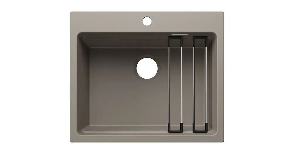 Blanco Etagon 6 Silgranit mosogató 60x51 cm acél sínnel, tartufo 527753 Kedvezmény