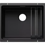 Vedd meg most Blanco Etagon 500-U Silgranit 53x46 cm mosogató acél sínnel, fekete 527754