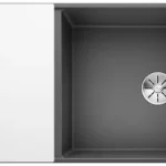 Outlet Blanco Axia III XL 6 S-F Silgránit mosogató excenterrel, üveg vágólappal, palaszürke 523527