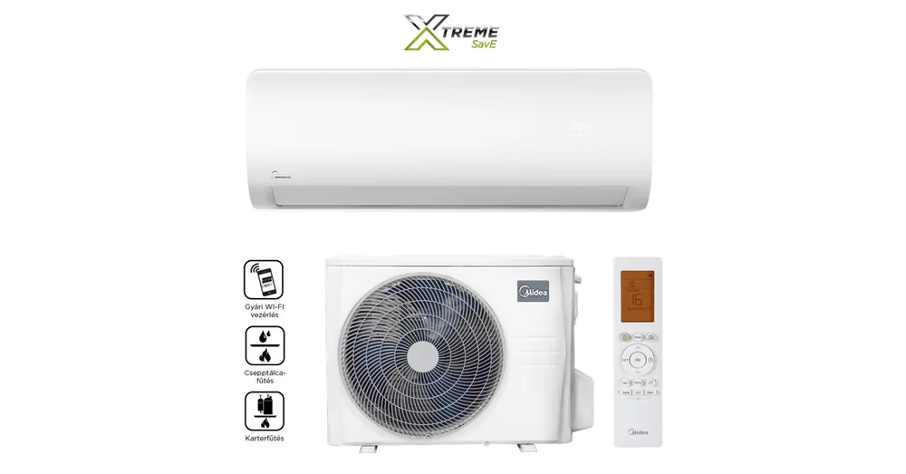 Midea Xtreme Save MG2X-12-SP oldalfali split klíma (3.5 kW) Kiárusítás