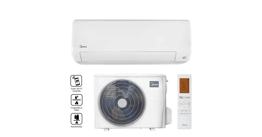 Midea All Easy Pro MEX-09-SP oldalfali split klíma (2.6 kW) Biztonságos fizetés