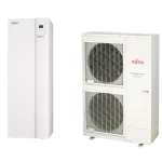 Alacsony ár Fujitsu Waterstage High Power HPDUO 16/3F WGYK160DG9 / WOYK160LCTA levegő-víz osztott hőszivattyú, 190 literes HMV tartállyal, 3 fázisú, R410, (15,2kW)