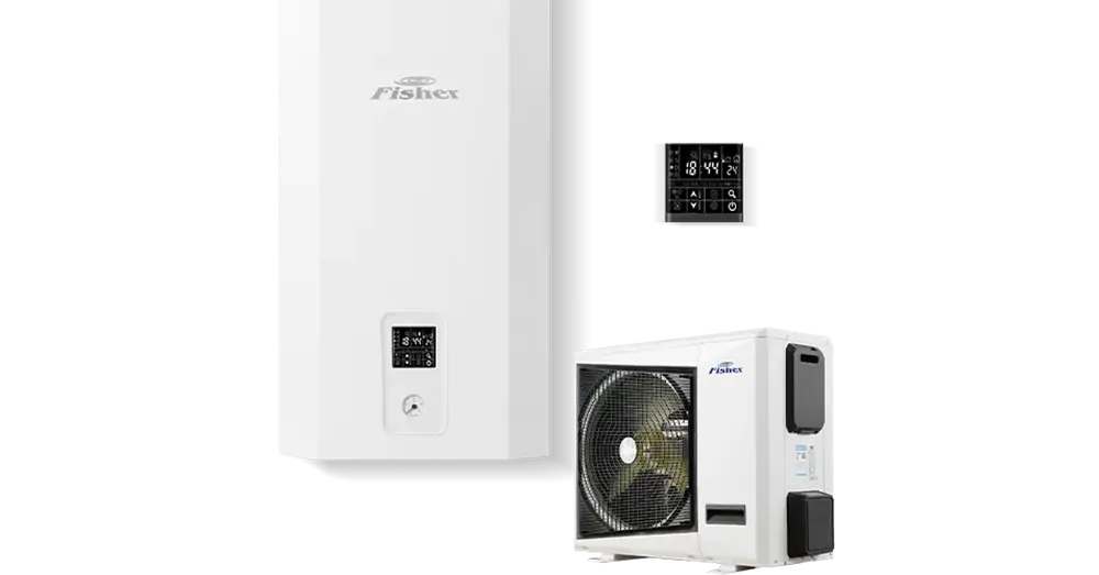 Olcsóbb FISHER E-HEATR FHF-WHS-161CE3-3F Levegő-víz hőszivattyú - 3 fázisú (hidraulikus egység+kültéri egység) 16 kW
