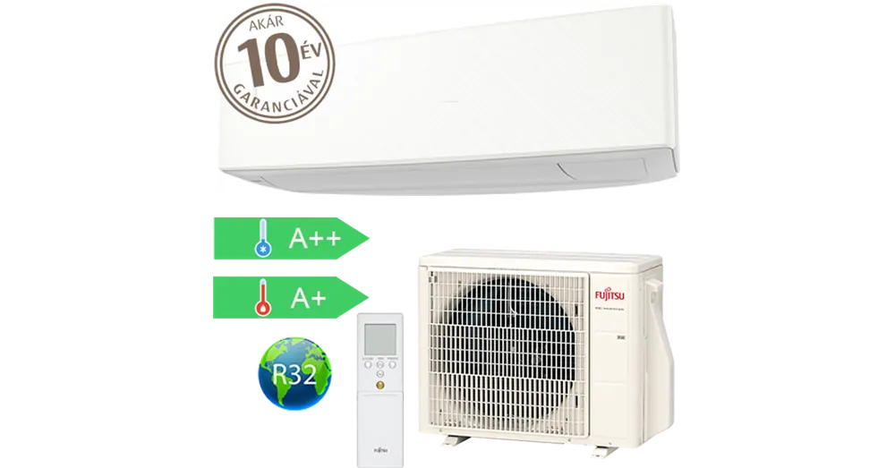 Kedvezményes ár Fujitsu Design ASYG14KETE / AOYG14KETA oldalfali split klíma (4.2 kW)
