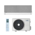 Korlátozott ajánlat Fisher Art FSAIF-Art-94AE3-W-GR/FSOAIF-Art-94AE3 oldalfali split klíma, Ezüstszürke textil cserélhető előlappal (2.5 kW)