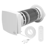 Rendeld meg most HOLTOP/AIRWOODS AV-TTW6-W Pro ISO egyhelyiséges hővisszanyerős szellőztető, automata zsaluval, WiFi csatlakozással, kültéri hangcsillapító elemmel