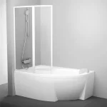 Akciós ár Ravak Supernova VSK2 Rosa 150 Kádparaván 150 cm balos,fehér,Transparent 76L80100Z1